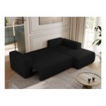 Narożnik TRENTINO L - strona prawa - czarny, boucle