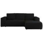 Narożnik TRENTINO L - strona prawa - czarny, boucle