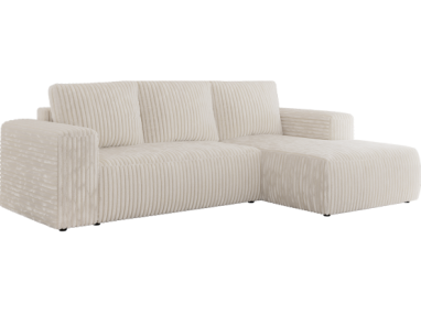 Narożnik TRENTINO L - strona prawa - beżowy, sztruks