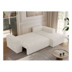 Narożnik TRENTINO L - strona prawa - beżowy, sztruks