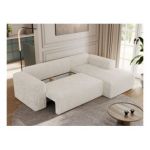 Narożnik TRENTINO L - strona prawa - beżowy, sztruks