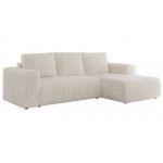 Narożnik TRENTINO L - strona prawa - beżowy, sztruks