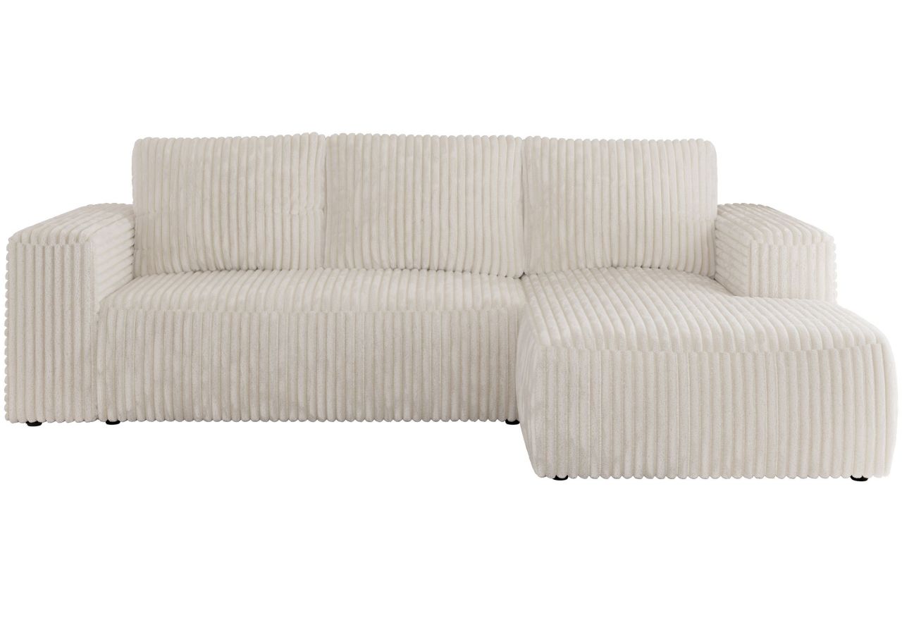 Narożnik TRENTINO L - strona prawa - beżowy, sztruks