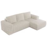 Narożnik TRENTINO L - strona prawa - beżowy, sztruks