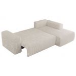 Narożnik TRENTINO L - strona prawa - beżowy, sztruks