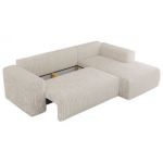 Narożnik TRENTINO L - strona prawa - beżowy, sztruks