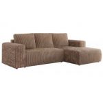 Narożnik TRENTINO L - strona prawa - brązowy, sztruks