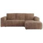 Narożnik TRENTINO L - strona prawa - brązowy, sztruks