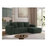 Narożnik TRENTINO L - strona prawa - zielony, sztruks