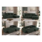 Narożnik TRENTINO L - strona prawa - zielony, sztruks