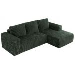 Narożnik TRENTINO L - strona prawa - zielony, sztruks
