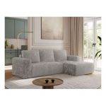 Narożnik TRENTINO L - strona prawa - jasnoszary, sztruks