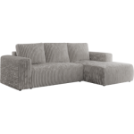 Narożnik TRENTINO L - strona prawa - jasnoszary, sztruks