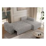 Narożnik TRENTINO L - strona prawa - jasnoszary, sztruks