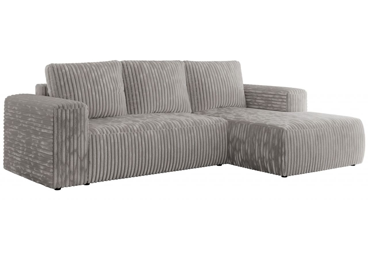 Narożnik TRENTINO L - strona prawa - jasnoszary, sztruks