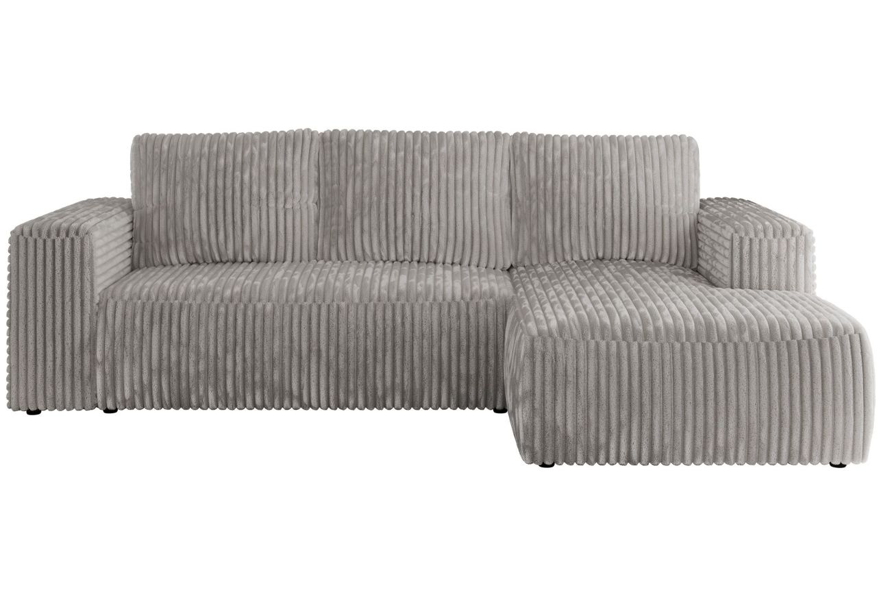 Narożnik TRENTINO L - strona prawa - jasnoszary, sztruks