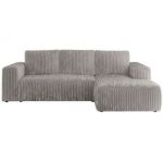 Narożnik TRENTINO L - strona prawa - jasnoszary, sztruks