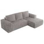 Narożnik TRENTINO L - strona prawa - jasnoszary, sztruks