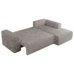 Narożnik TRENTINO L - strona prawa - jasnoszary, sztruks