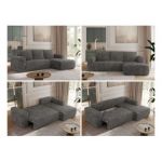 Narożnik TRENTINO L - strona prawa - szary, sztruks