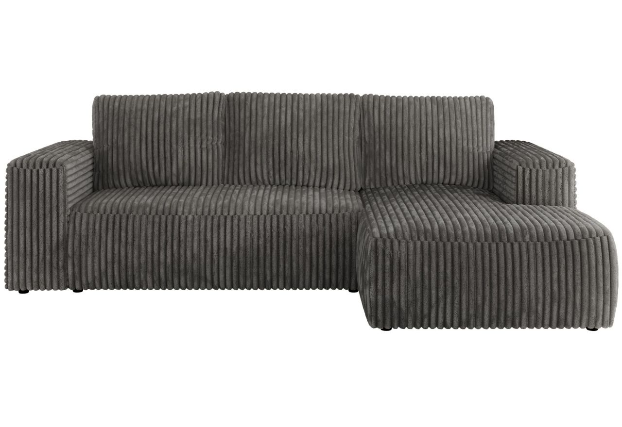 Narożnik TRENTINO L - strona prawa - szary, sztruks