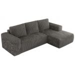 Narożnik TRENTINO L - strona prawa - szary, sztruks