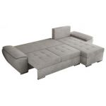 Narożnik UMBRIA L - uniwersalny - jasnoszary, struktura