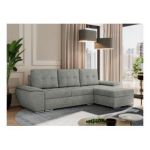 Narożnik UMBRIA L - uniwersalny - szary, struktura