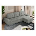 Narożnik UMBRIA L - uniwersalny - szary, struktura