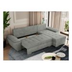 Narożnik UMBRIA L - uniwersalny - szary, struktura