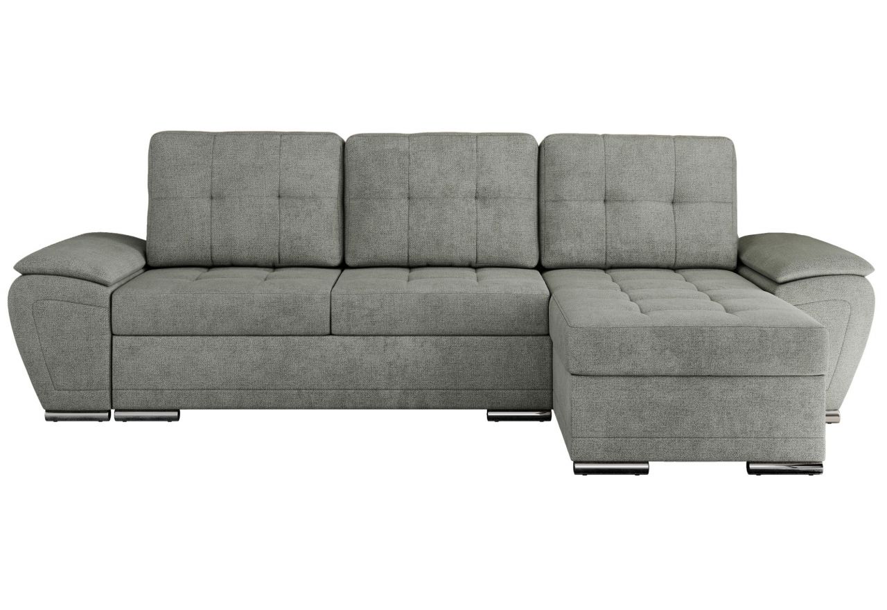 Narożnik UMBRIA L - uniwersalny - szary, struktura