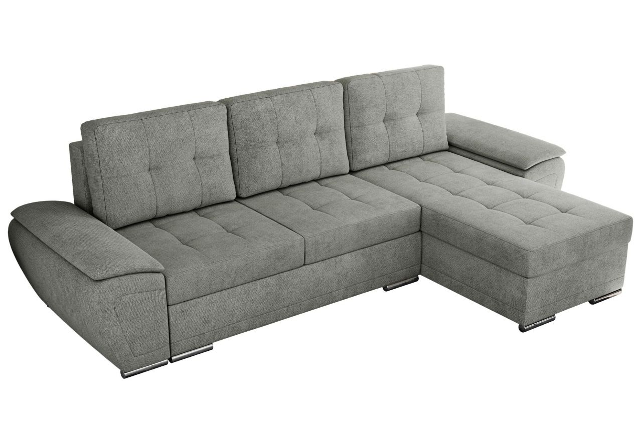 Narożnik UMBRIA L - uniwersalny - szary, struktura