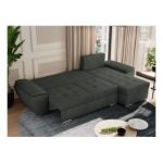 Narożnik UMBRIA L - uniwersalny - ciemnoszary, struktura