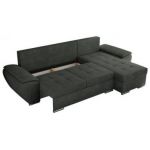 Narożnik UMBRIA L - uniwersalny - ciemnoszary, struktura