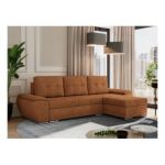 Narożnik UMBRIA L - uniwersalny - pomarańczowy, struktura