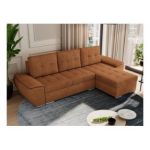 Narożnik UMBRIA L - uniwersalny - pomarańczowy, struktura