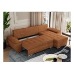 Narożnik UMBRIA L - uniwersalny - pomarańczowy, struktura