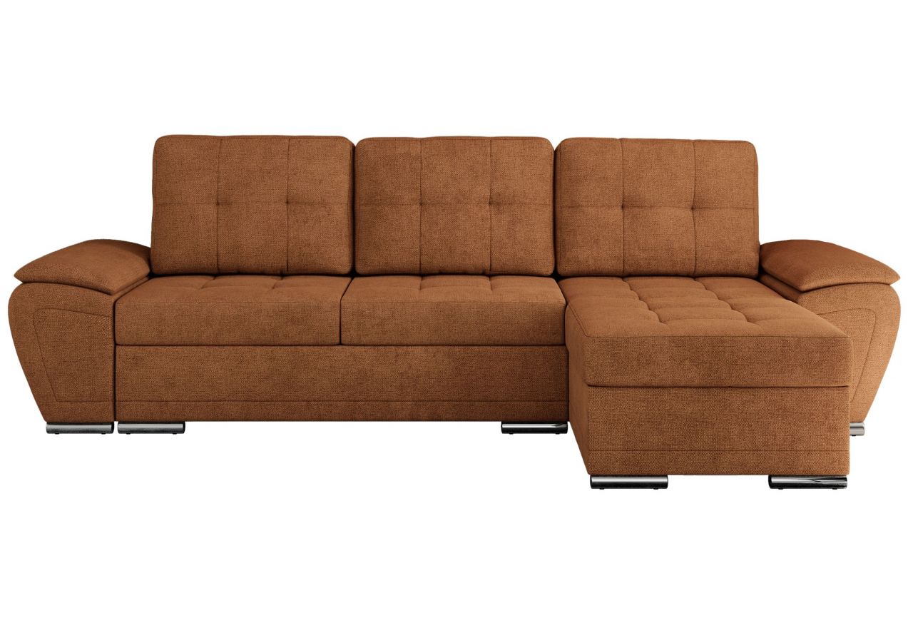 Narożnik UMBRIA L - uniwersalny - pomarańczowy, struktura