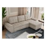 Narożnik UMBRIA L - uniwersalny - beżowy, struktura