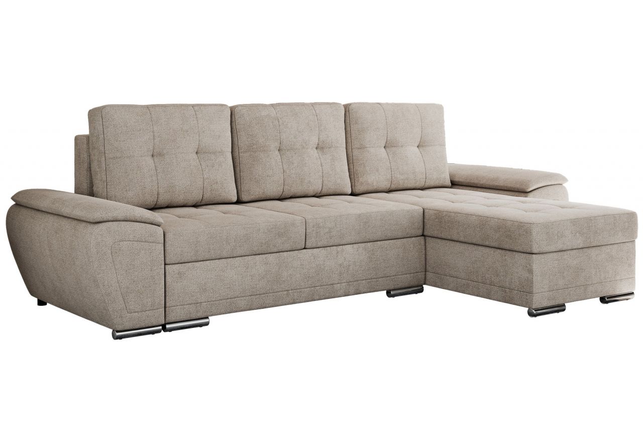 Narożnik UMBRIA L - uniwersalny - beżowy, struktura