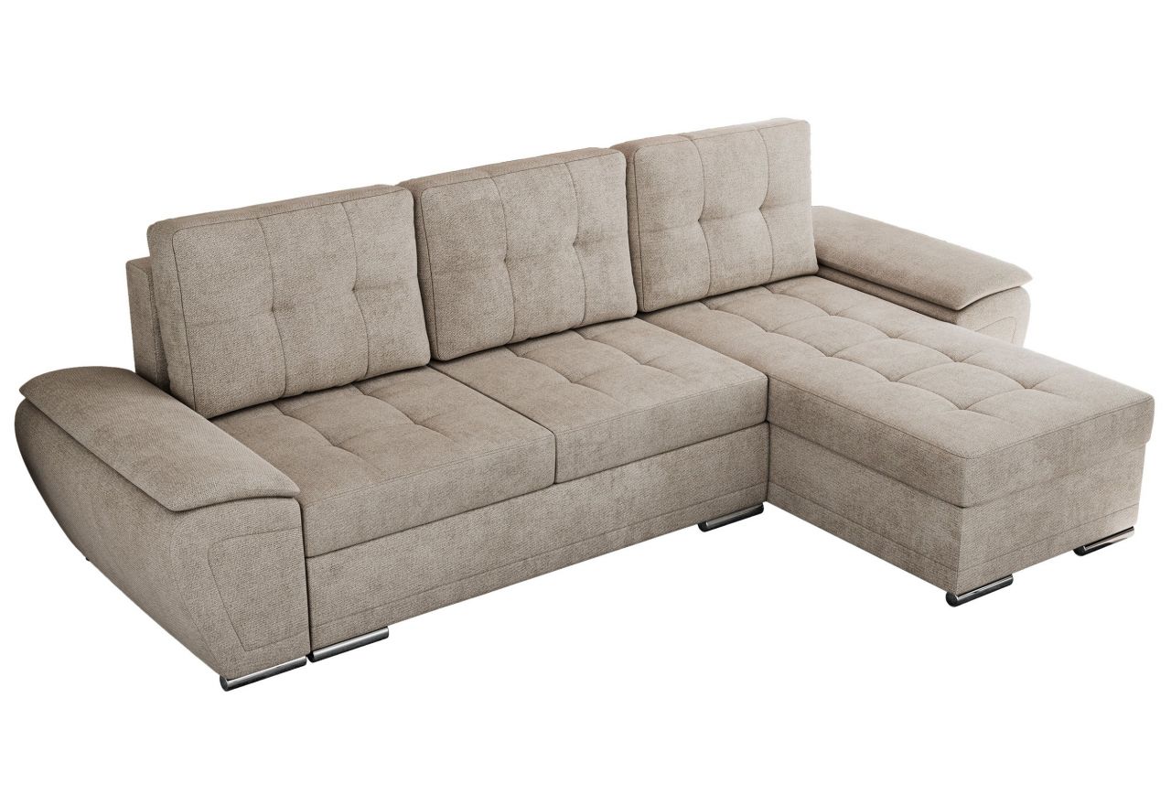 Narożnik UMBRIA L - uniwersalny - beżowy, struktura