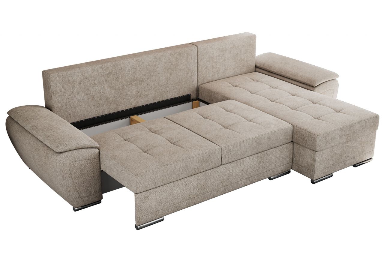 Narożnik UMBRIA L - uniwersalny - beżowy, struktura