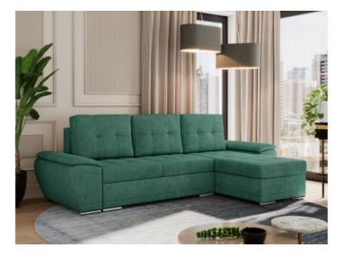 Narożnik UMBRIA L - uniwersalny - ciemnozielony, struktura