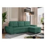 Narożnik UMBRIA L - uniwersalny - ciemnozielony, struktura