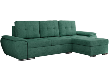 Narożnik UMBRIA L - uniwersalny - ciemnozielony, struktura