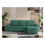 Narożnik UMBRIA L - uniwersalny - ciemnozielony, struktura