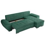 Narożnik UMBRIA L - uniwersalny - ciemnozielony, struktura