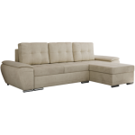 Narożnik UMBRIA L - uniwersalny - beżowy, welwet