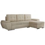 Narożnik UMBRIA L - uniwersalny - beżowy, welwet