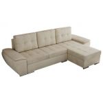 Narożnik UMBRIA L - uniwersalny - beżowy, welwet